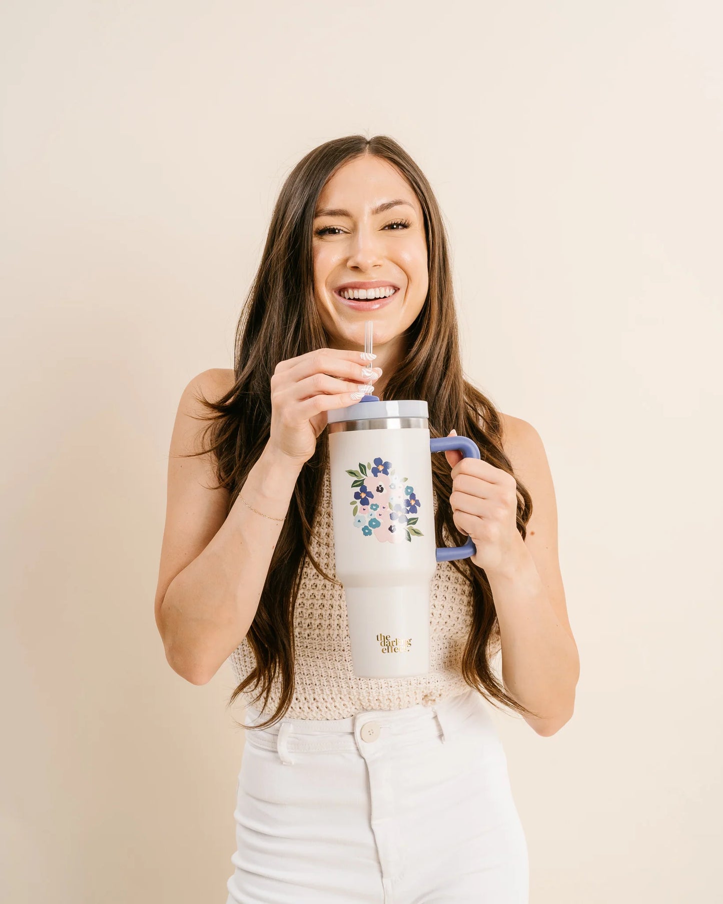 Bloom Cream Tumbler