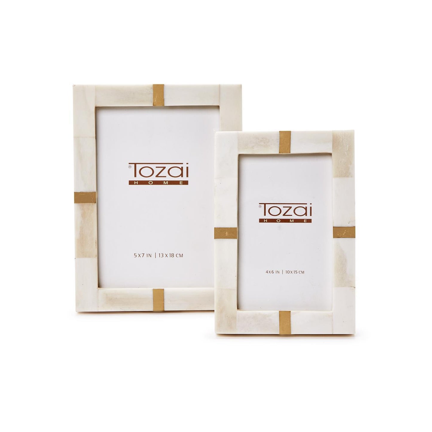 Bone and Brass Photo Frame - 4x6, 5x7