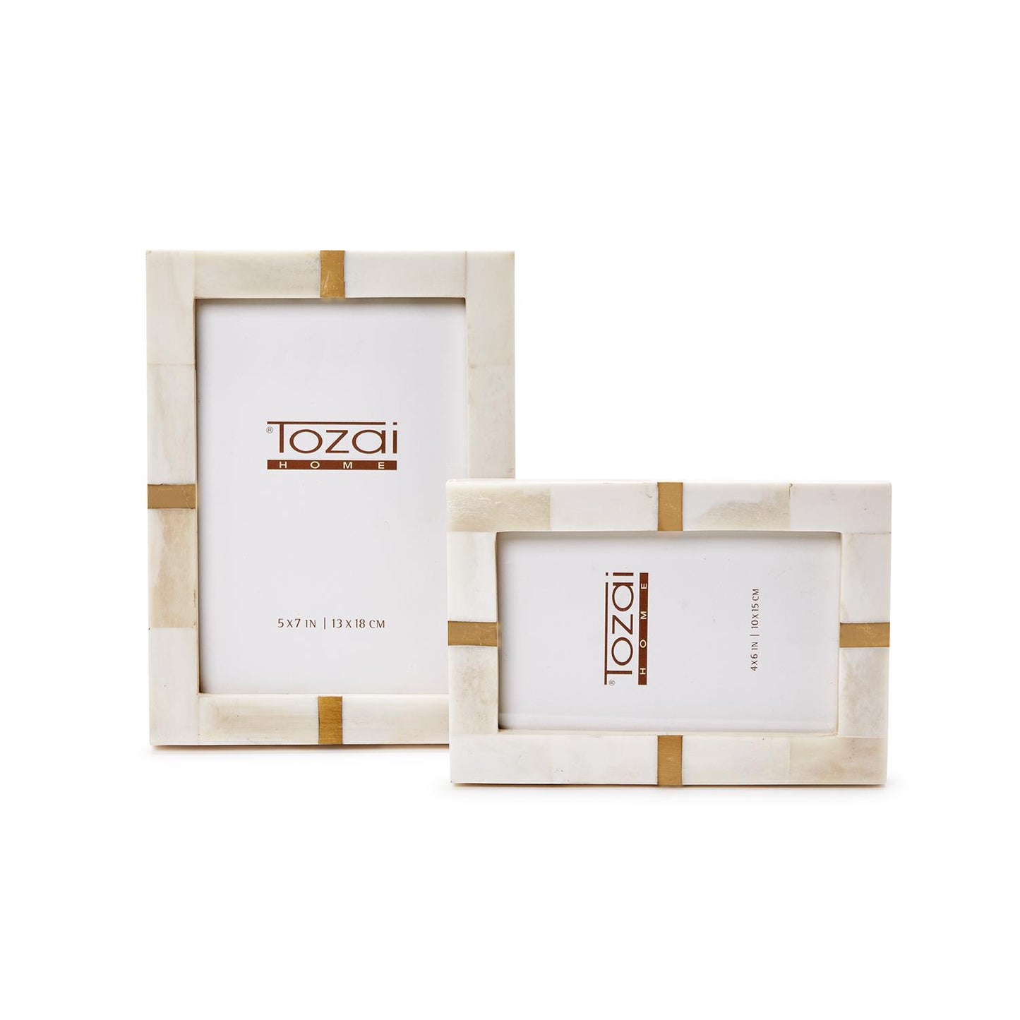 Bone and Brass Photo Frame - 4x6, 5x7
