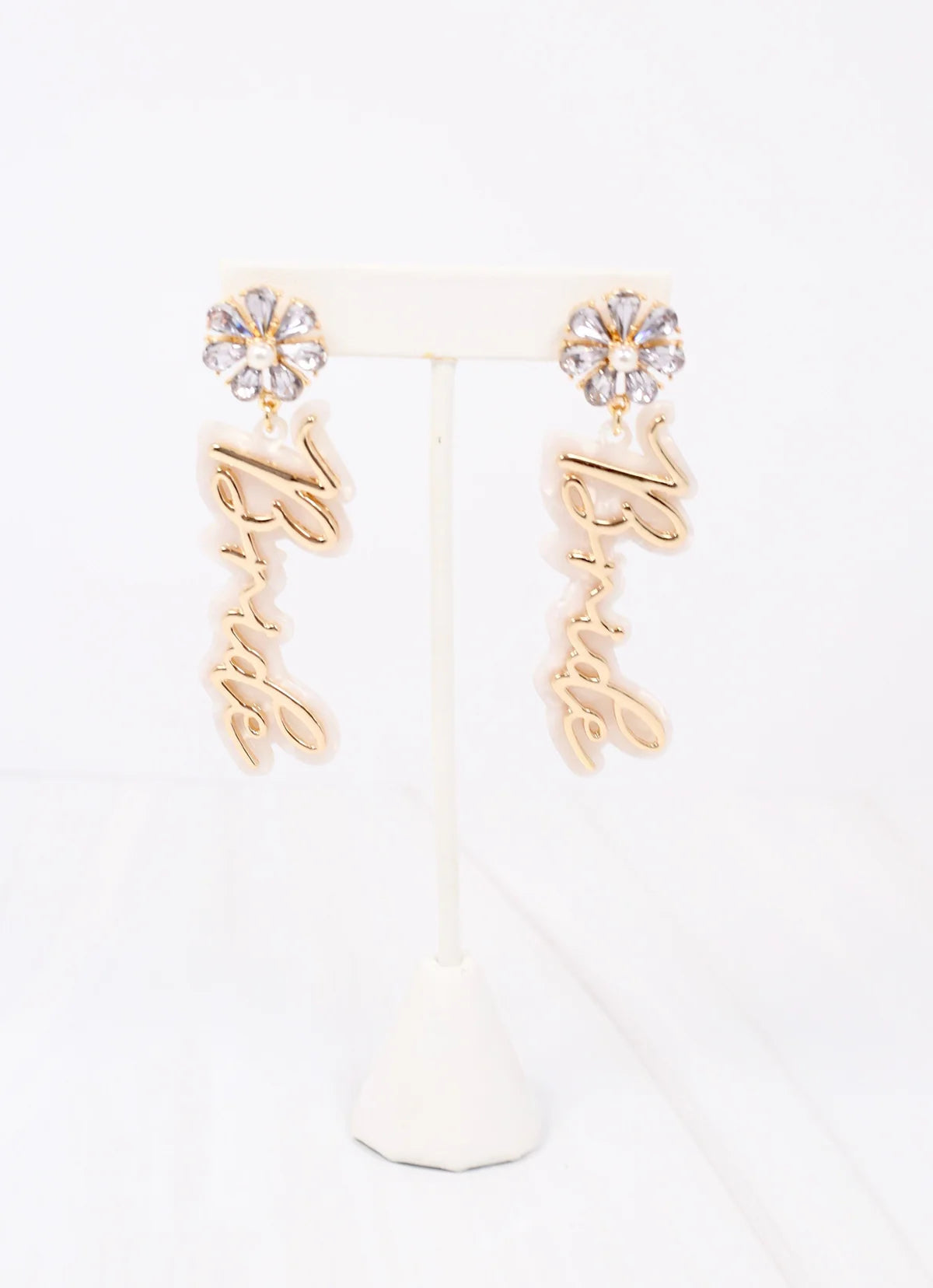 Bride Acrylic Earrings