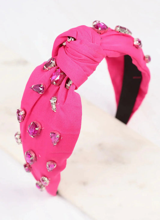 Fuchsia Jeweled Headband