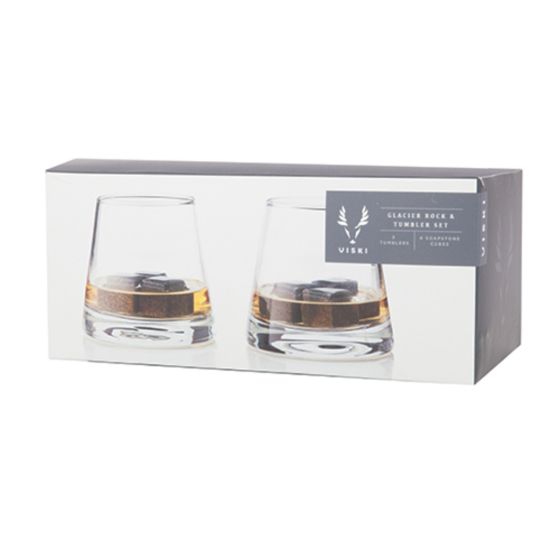 Glacier Rocks® Soapstone Cube and Tumbler