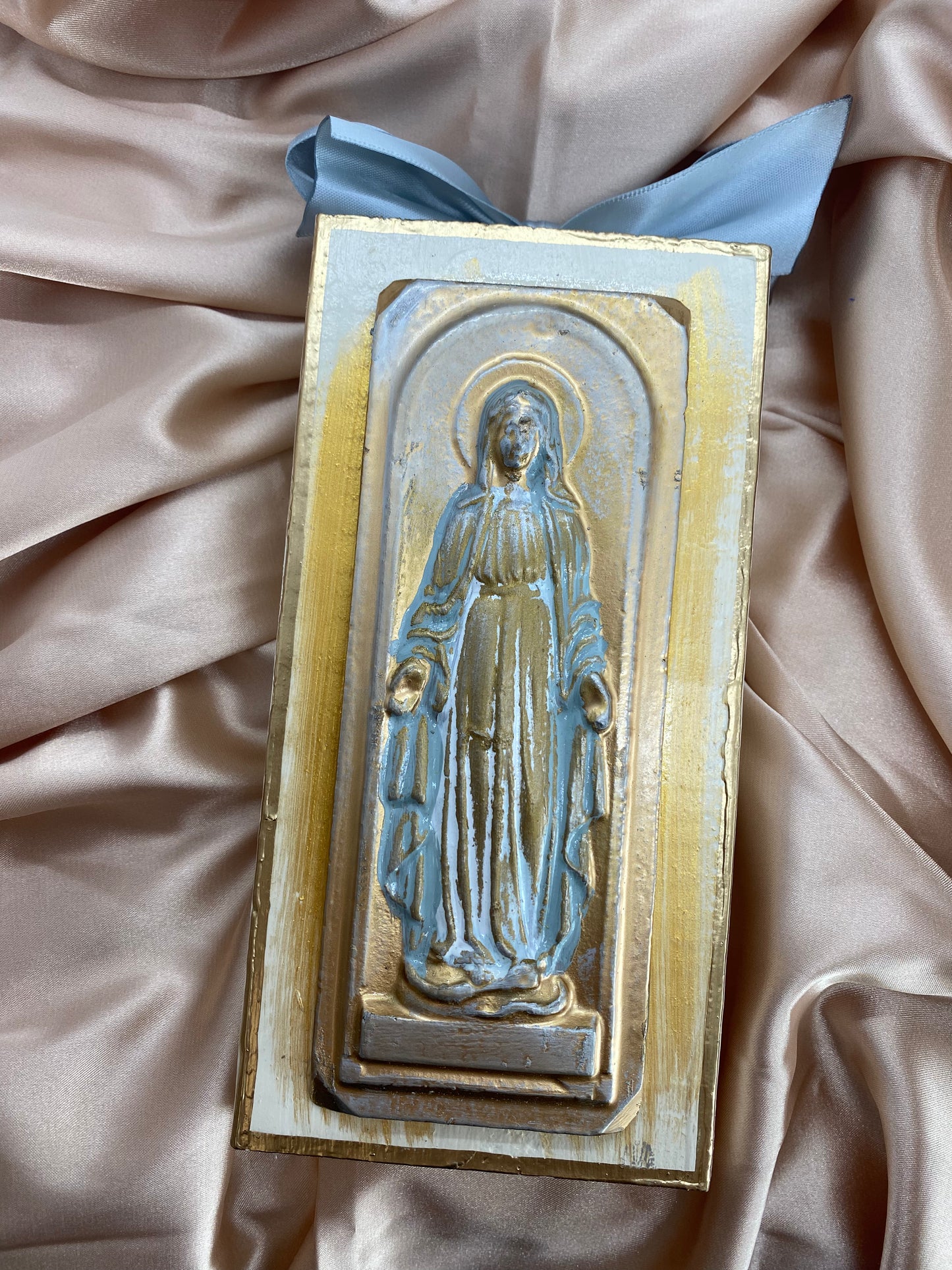 Mother Mary Wood Block