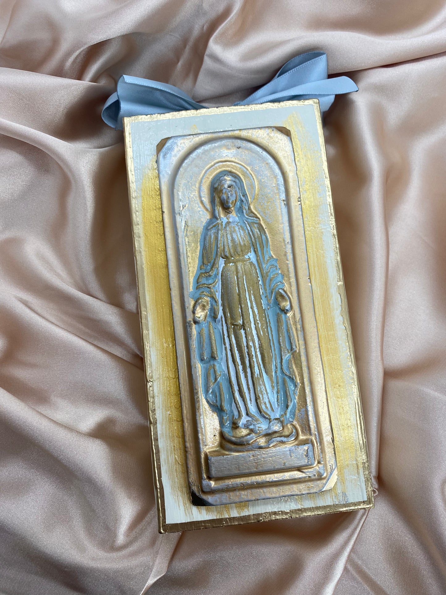 Mother Mary Wood Block