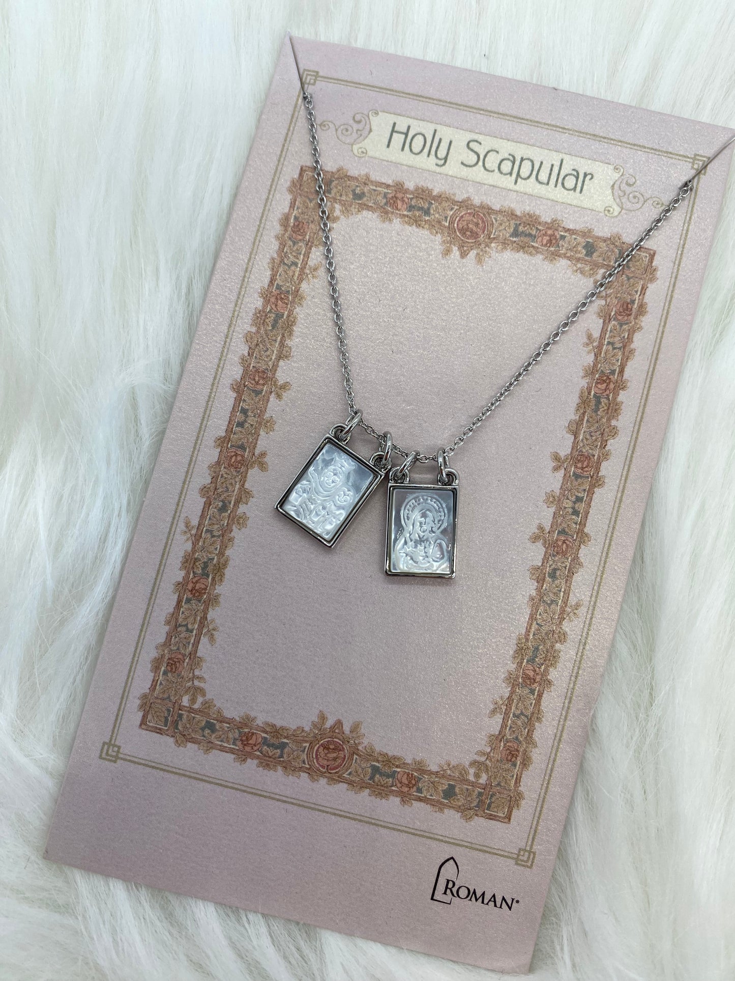Holy Scapular Silver Necklace