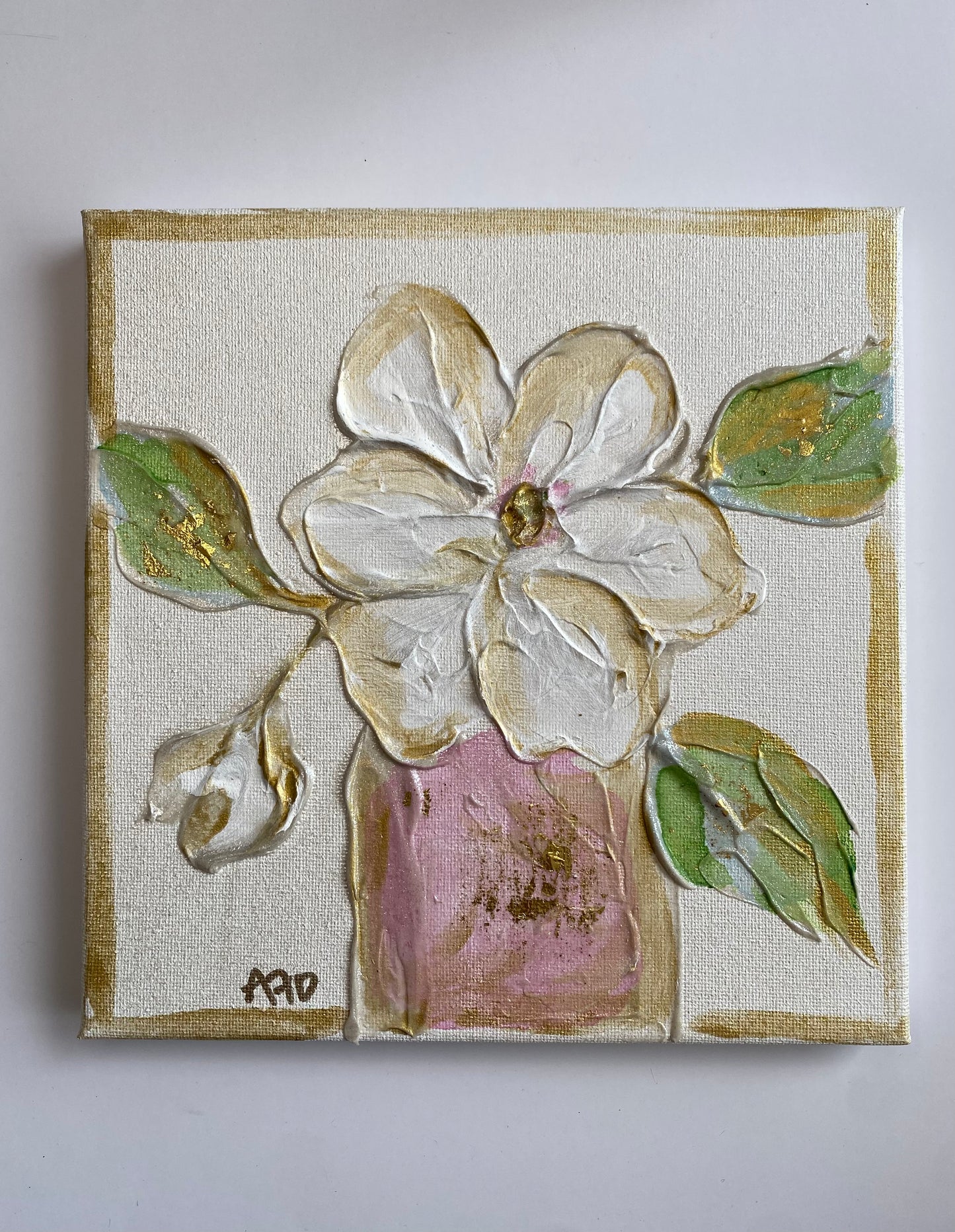 Magnolia Painted Canvas