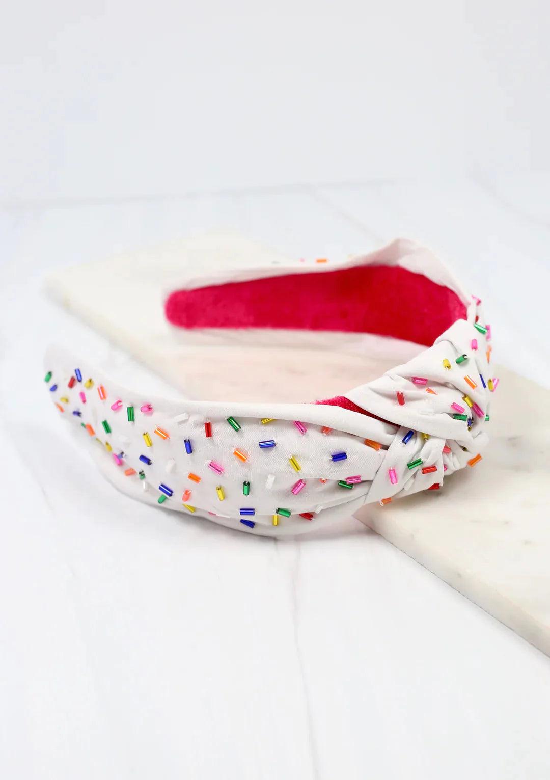 White Confetti Headband