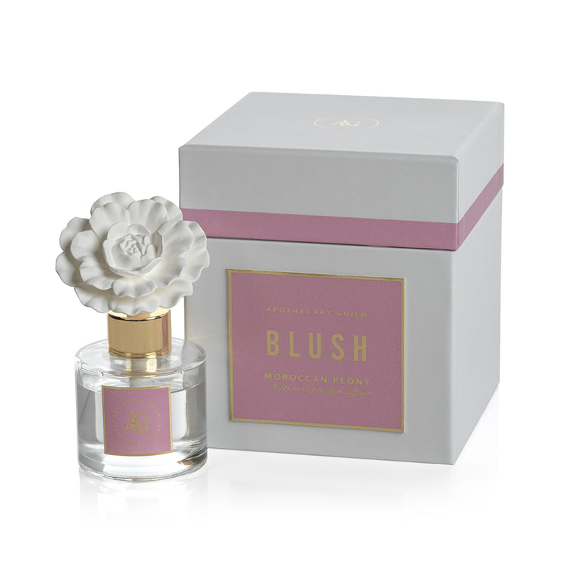 Blush Porcelain Diffuser: Moroccan Peony