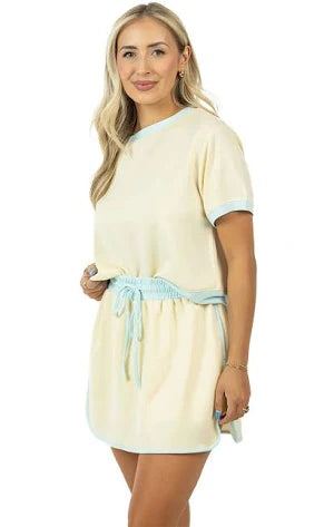 Yellow and Blue Skort Set