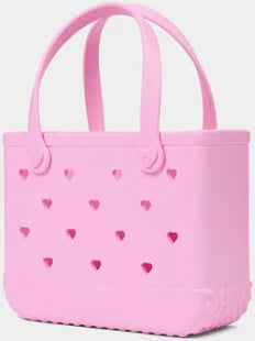 Cut Out Heart Pink Taffy Bitty Bogg Bag