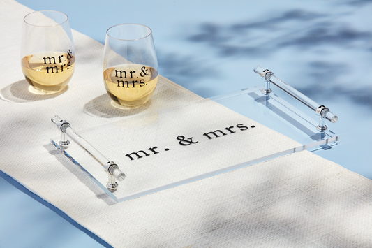 Mr. and Mrs. Acrylic Tray