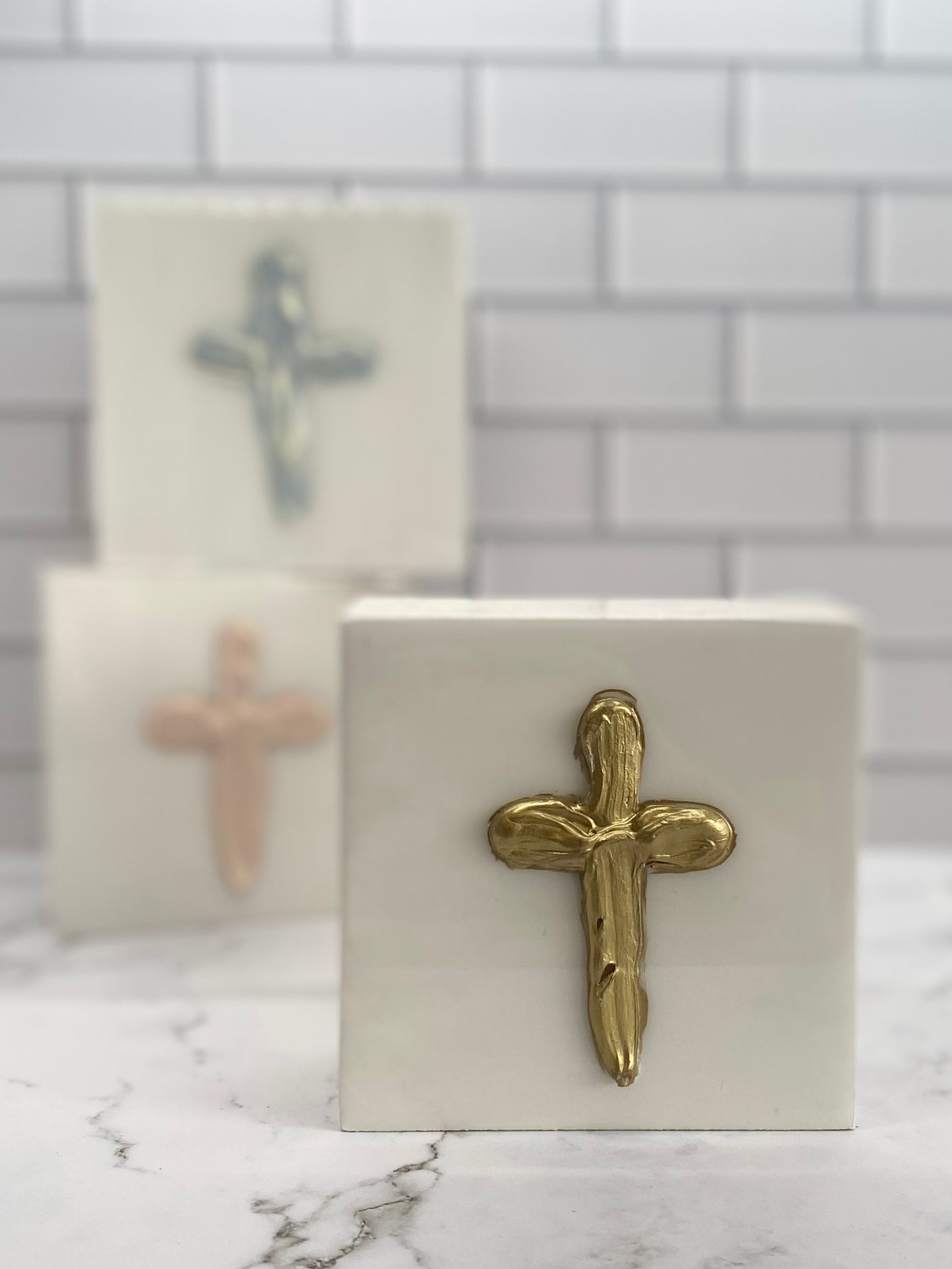 Painted Cross Blocks