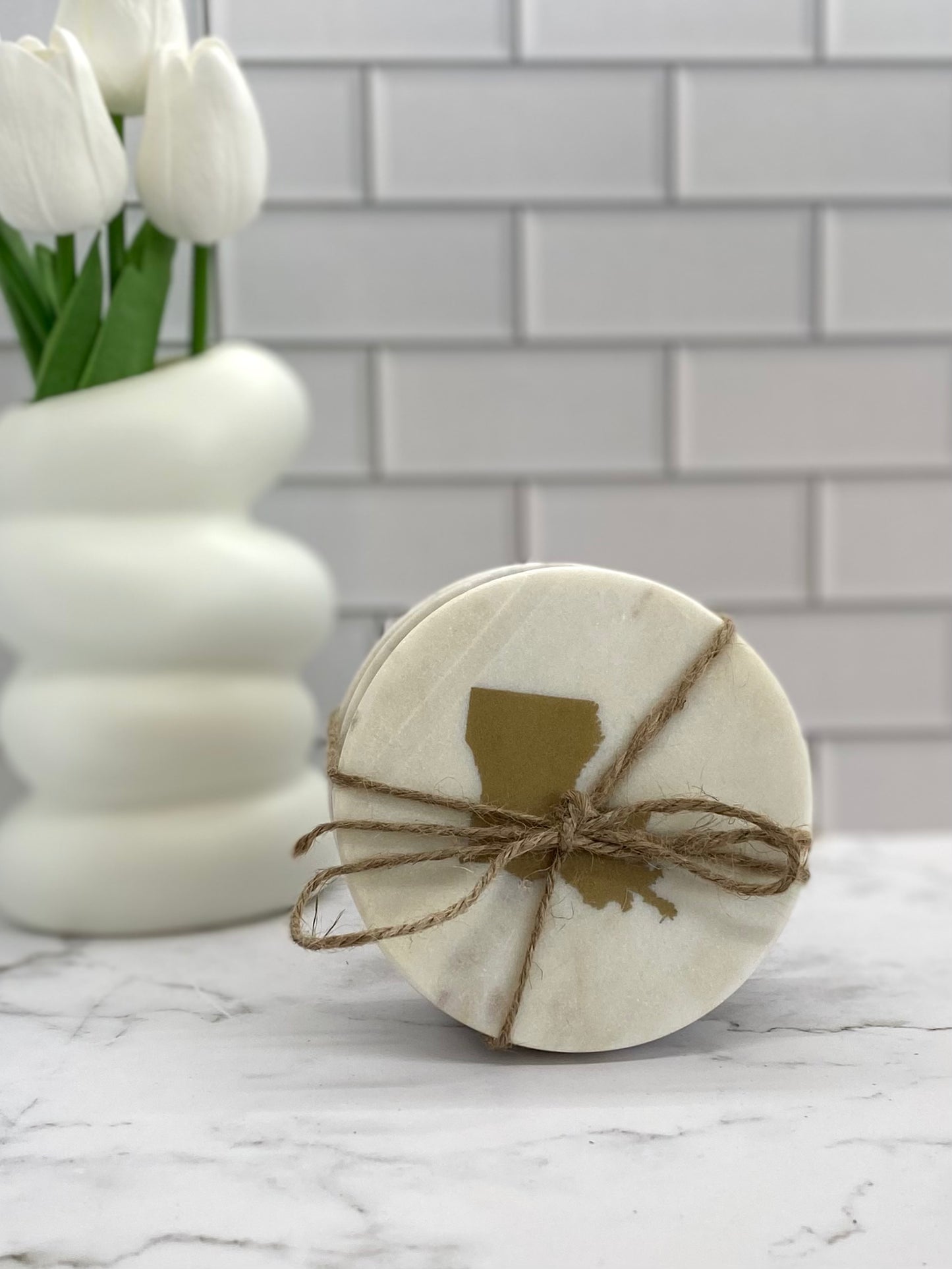 Louisiana State Marble Coasters