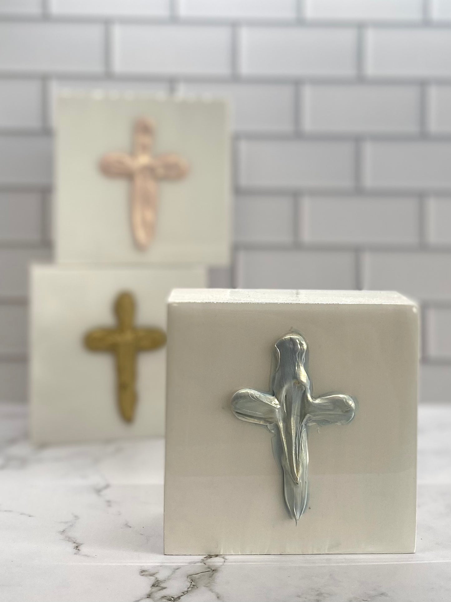 Painted Cross Blocks