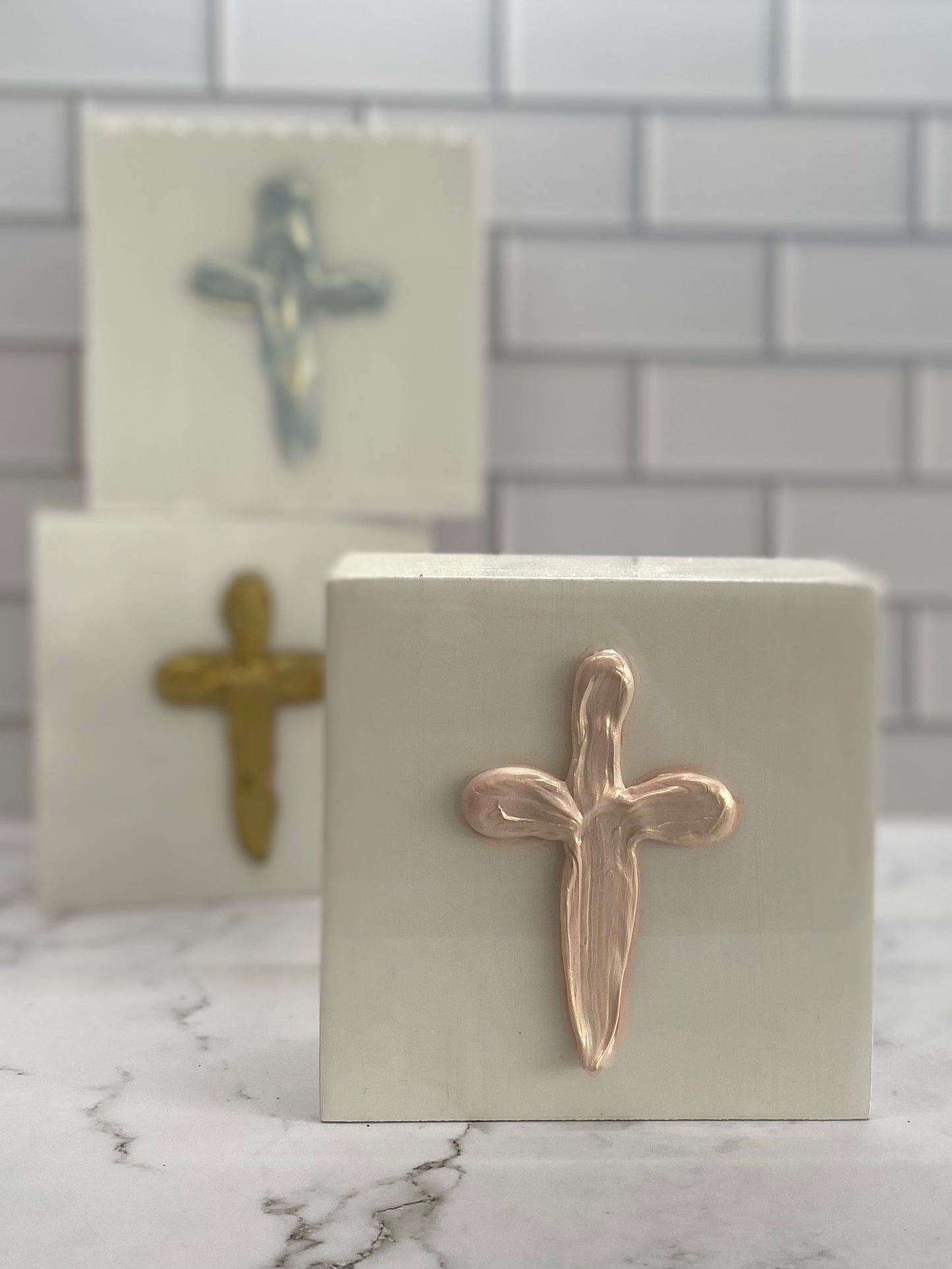 Painted Cross Blocks