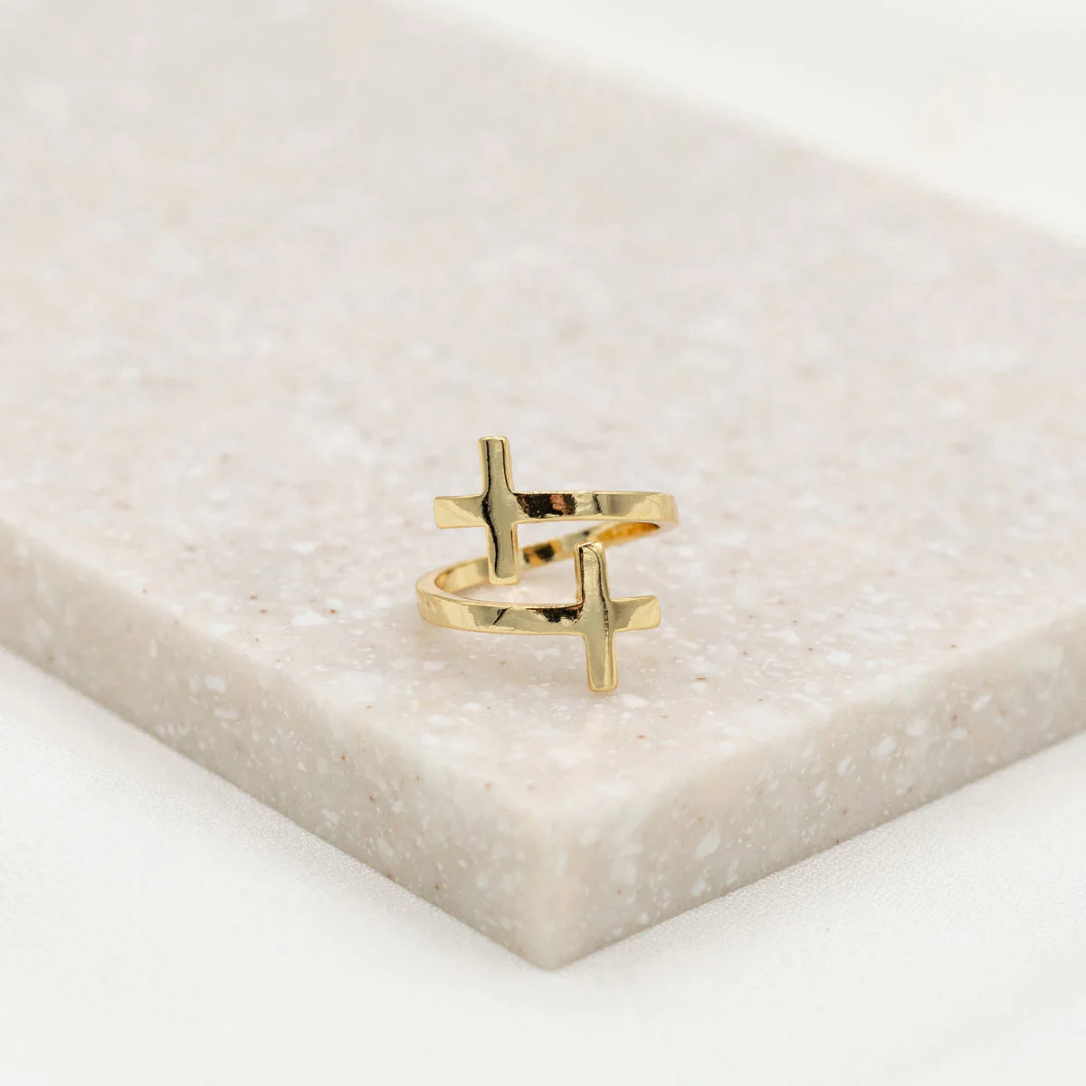 Pillar of Faith Cross Ring