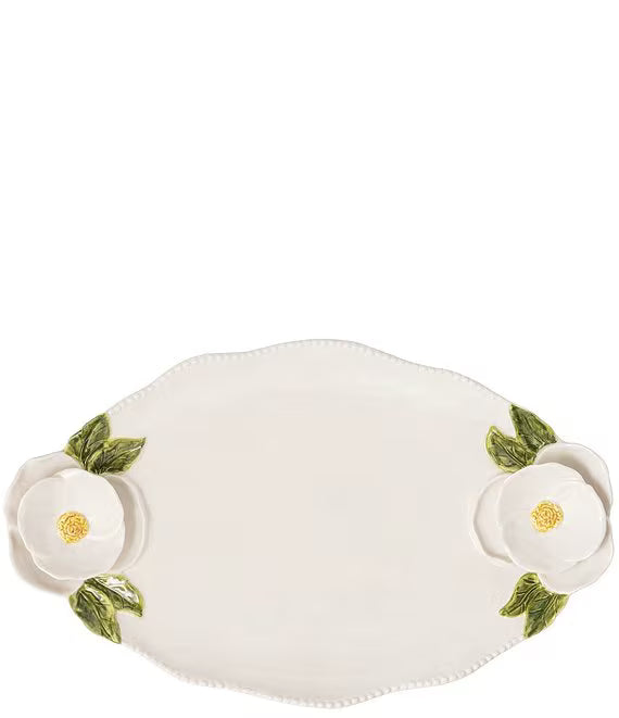 Oval Flower Platter