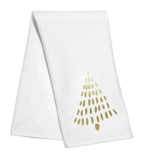 Tea Towel Gold Tree 2