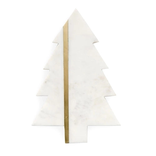 Marble and Gold Tree Shaped Board