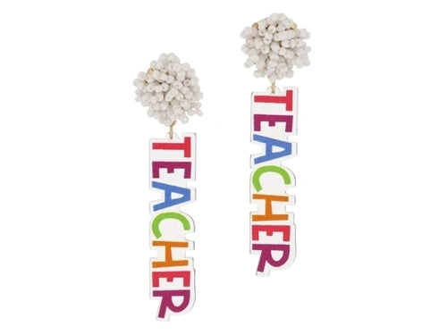 Teacher Acrylic Earrings