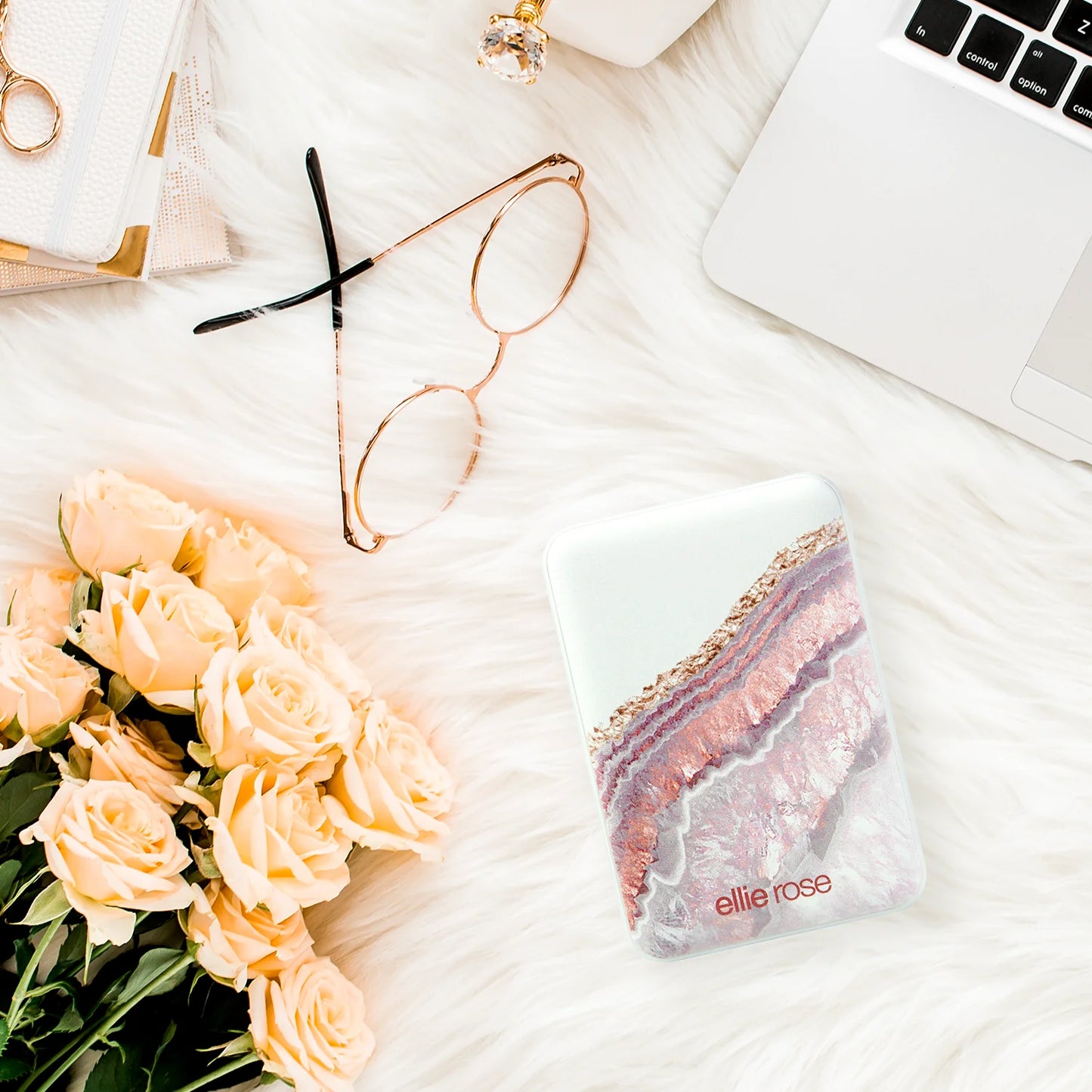 Rose Agate Marble Power Bank