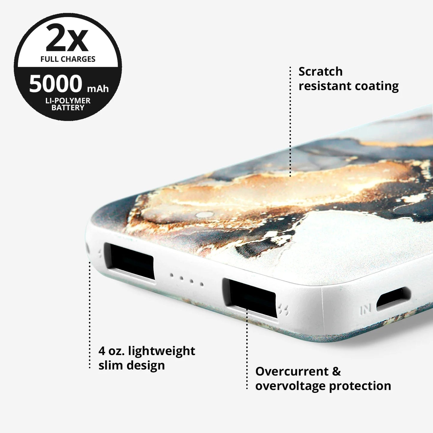 Mercury Marble Power Bank