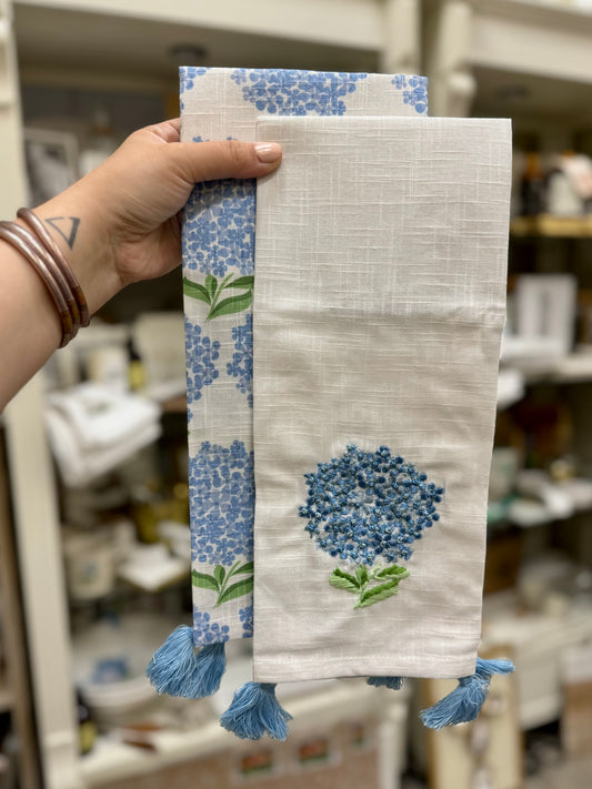 Hydrangea Dish Towel Set of 2