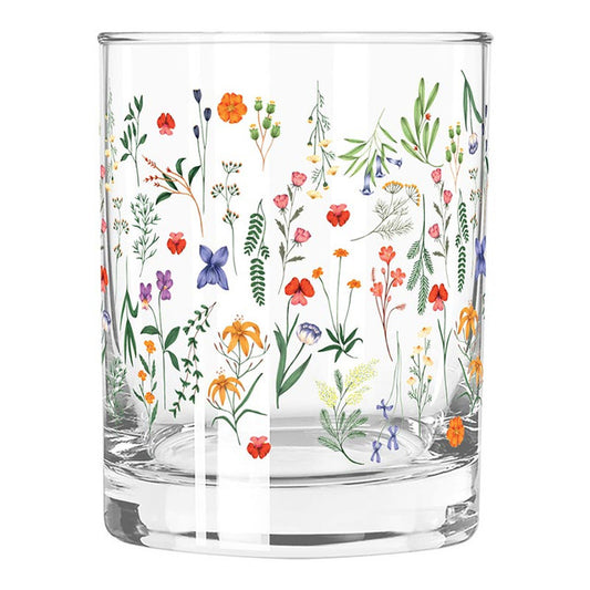 Boho Flowers Glass