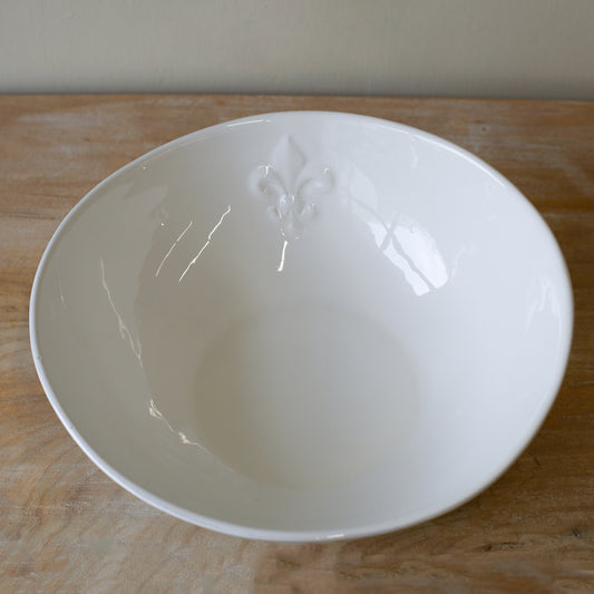 Fleur de Lis Serving Bowl