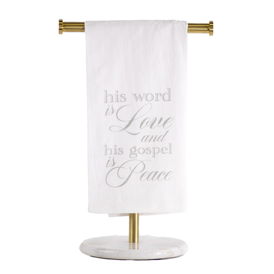His Word is Love Hand Towel