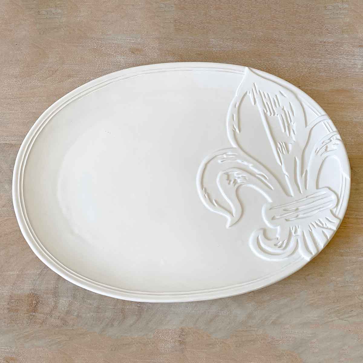 Tuscan Fleur Embossed Platter