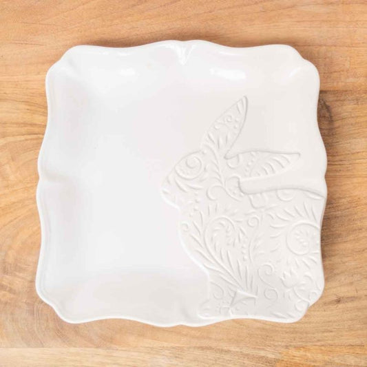 Embossed Bunny Platter