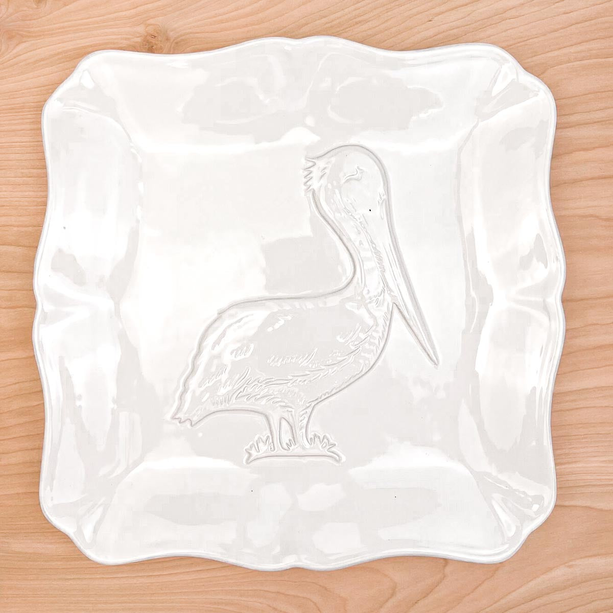 Pelican Embossed Platter