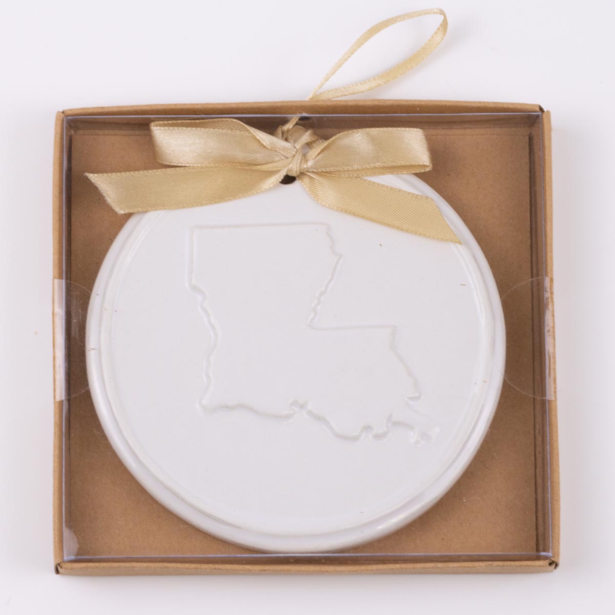 Louisiana Embossed Ornament