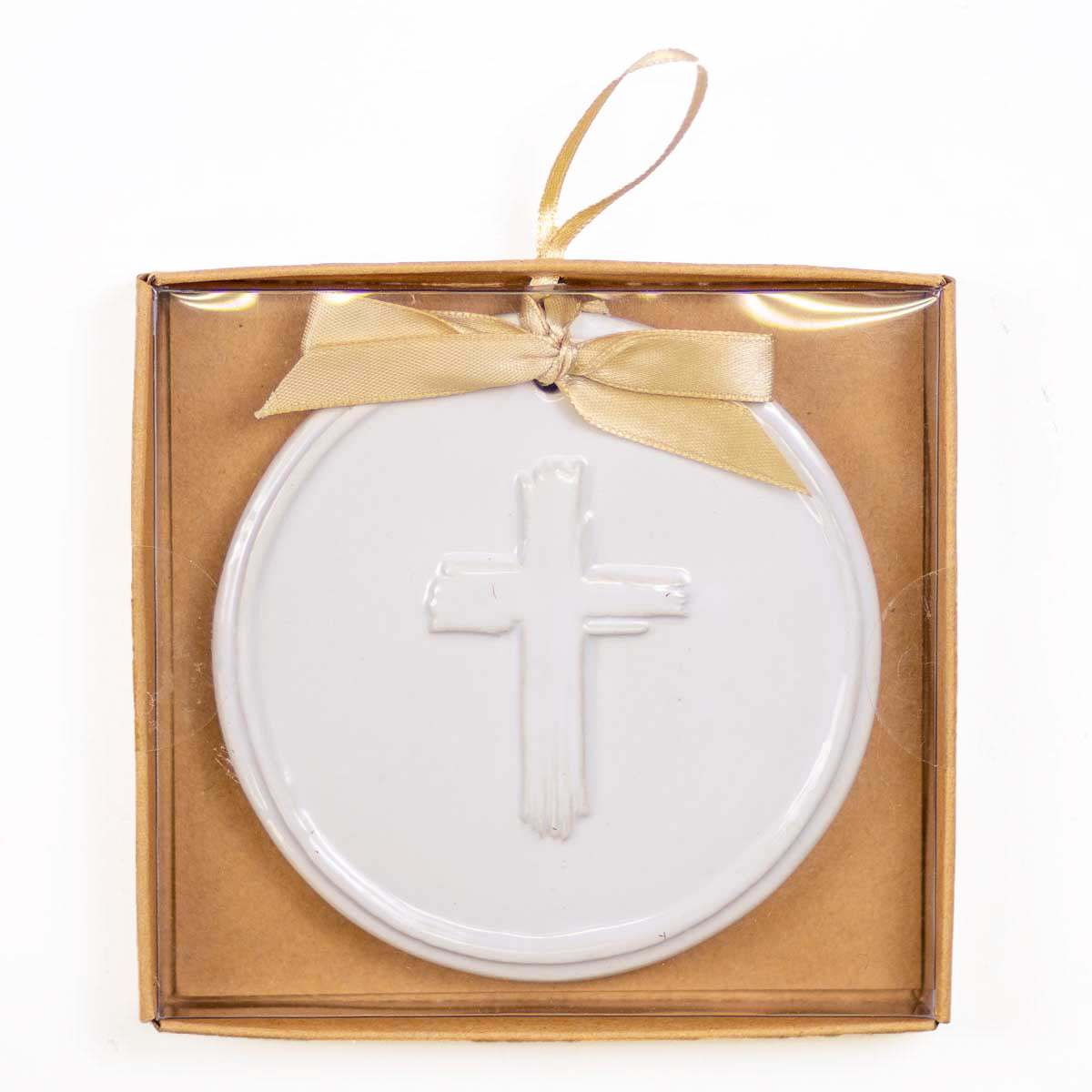 Cross Embossed Ornament