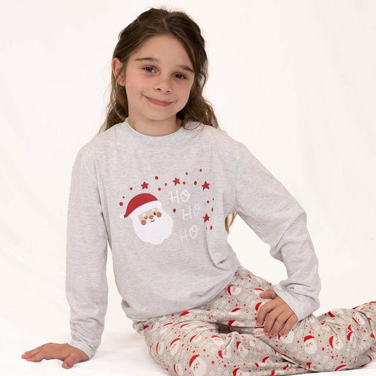 Youth Cheerful Santa Long Sleeve T-Shirt