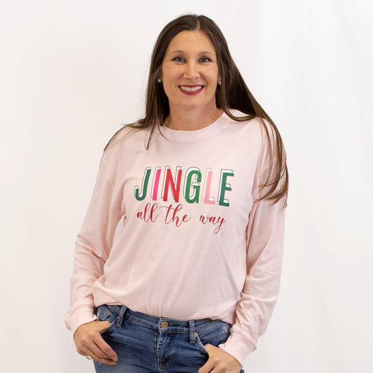 Jingle All The Way Long Sleeve Crew Neck T-Shirt