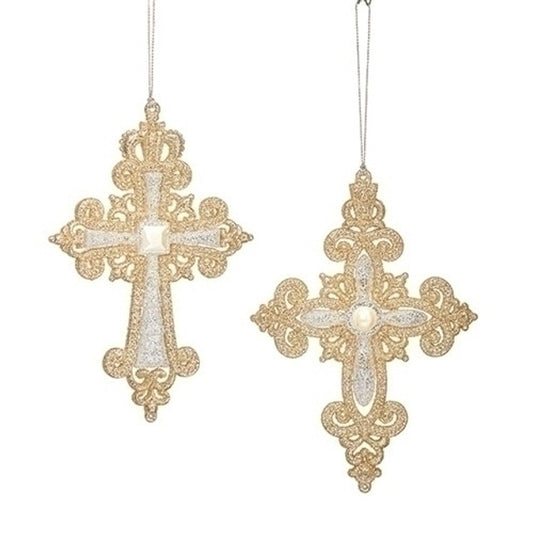 Glitter Cross Ornaments