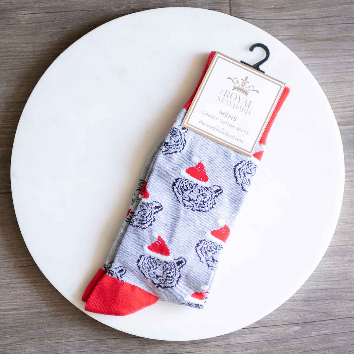 Men's Tiger Santa Socks