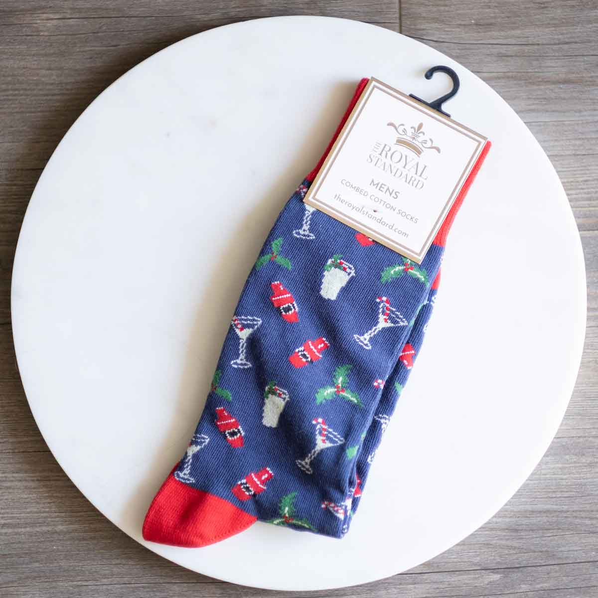 Men's Christmas Cocktails Socks