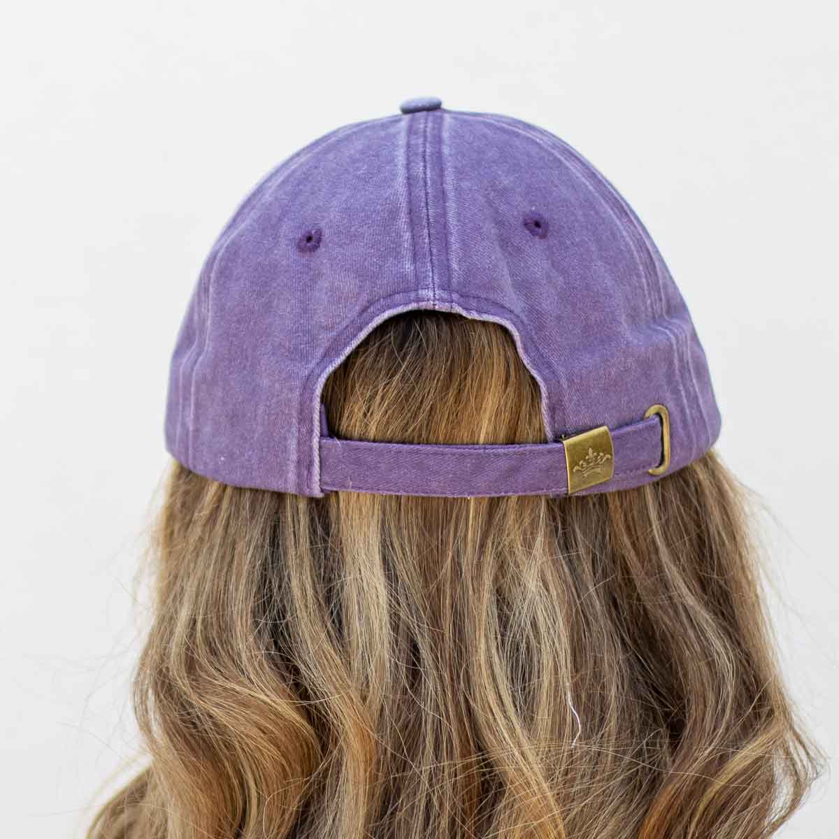 Purple Mardi Gras Baseball Hat