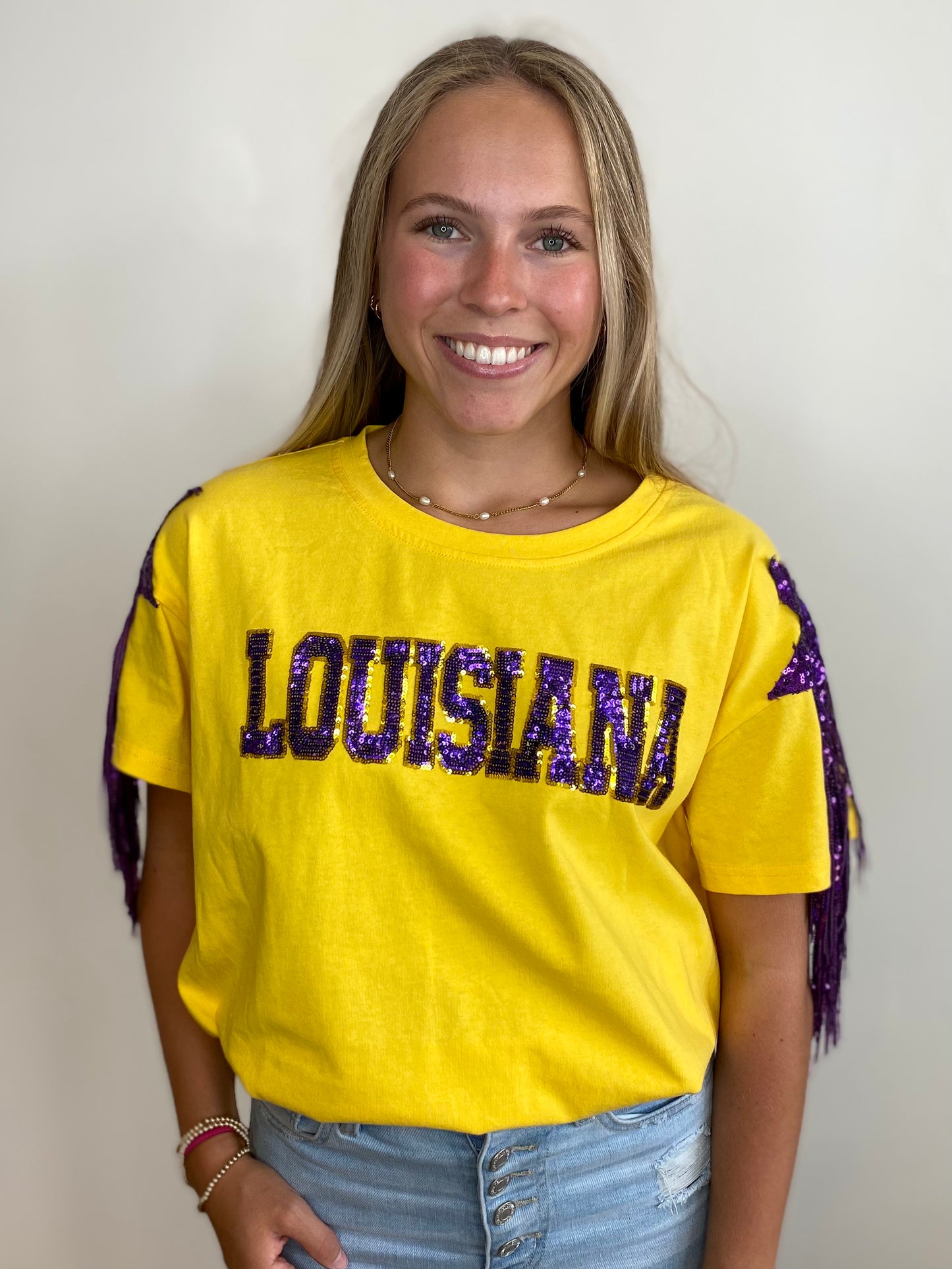 Louisiana Stars & Fringe Game Day Shirt