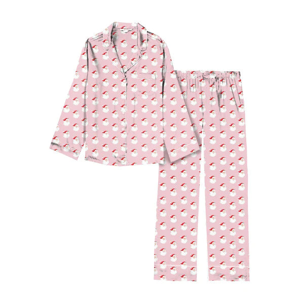 Kids + Adults Here Comes Santa Claus Pajama Set