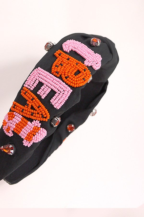 Halloween Trick or Treat Beaded Headband