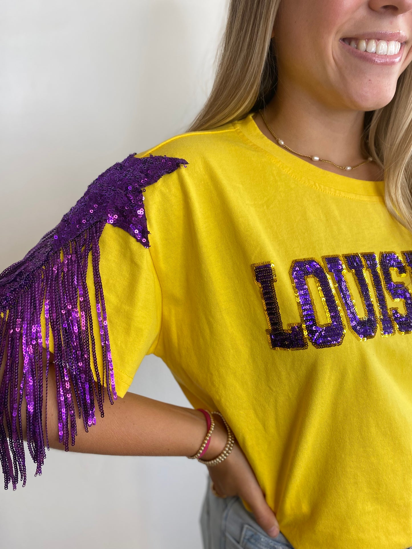 Louisiana Stars & Fringe Game Day Shirt