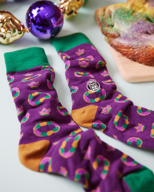 King Cake Socks