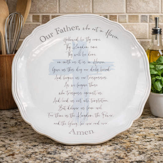 Lords Prayer Round Platter