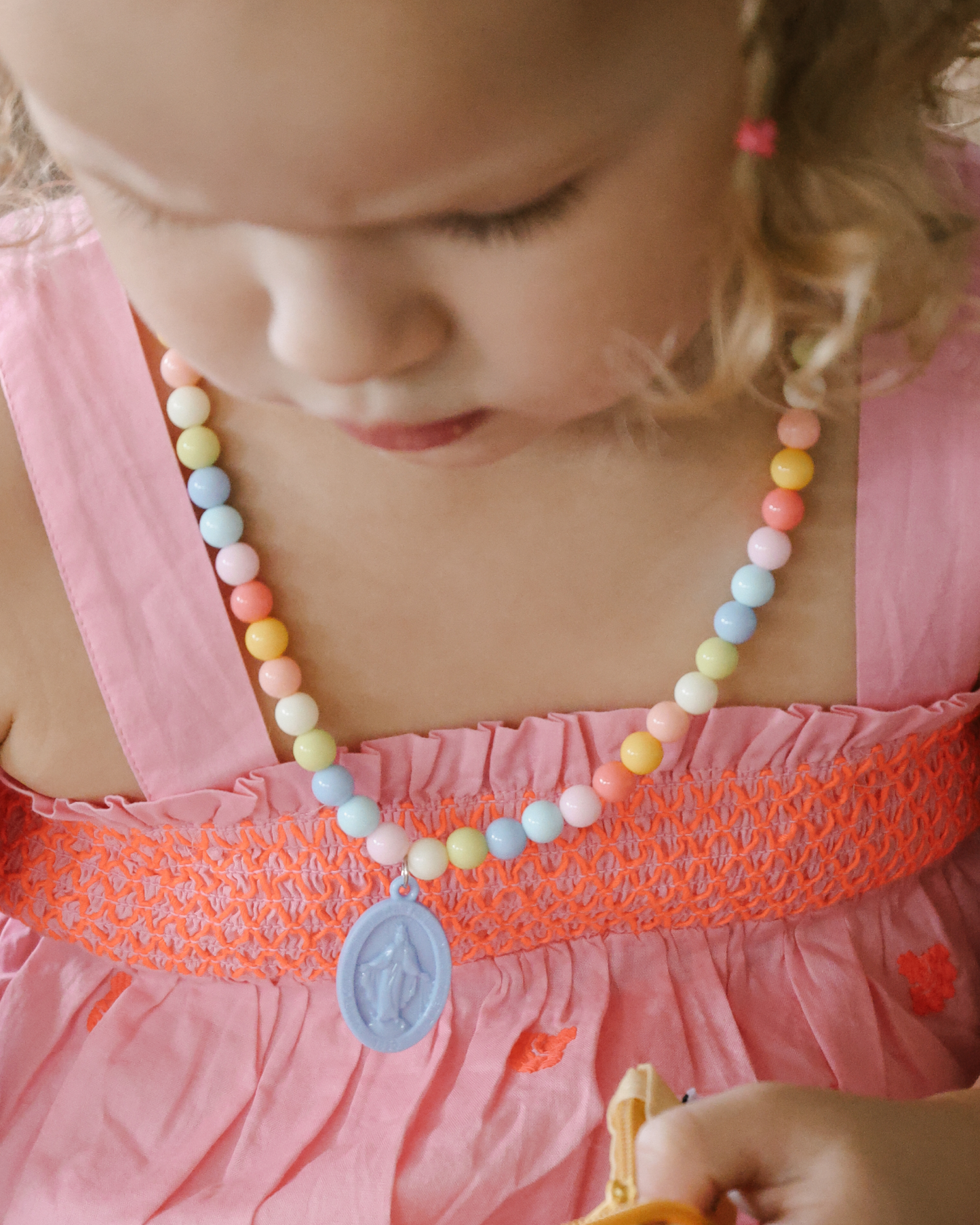 Miraculous Medal Plastic Children's Necklace