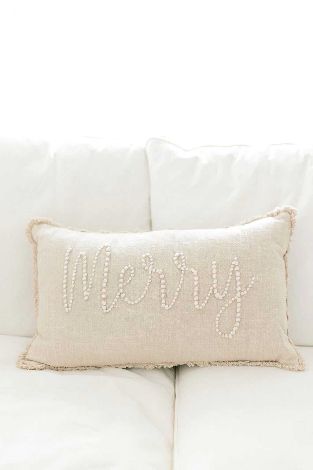 Embroidered Christmas Pillows