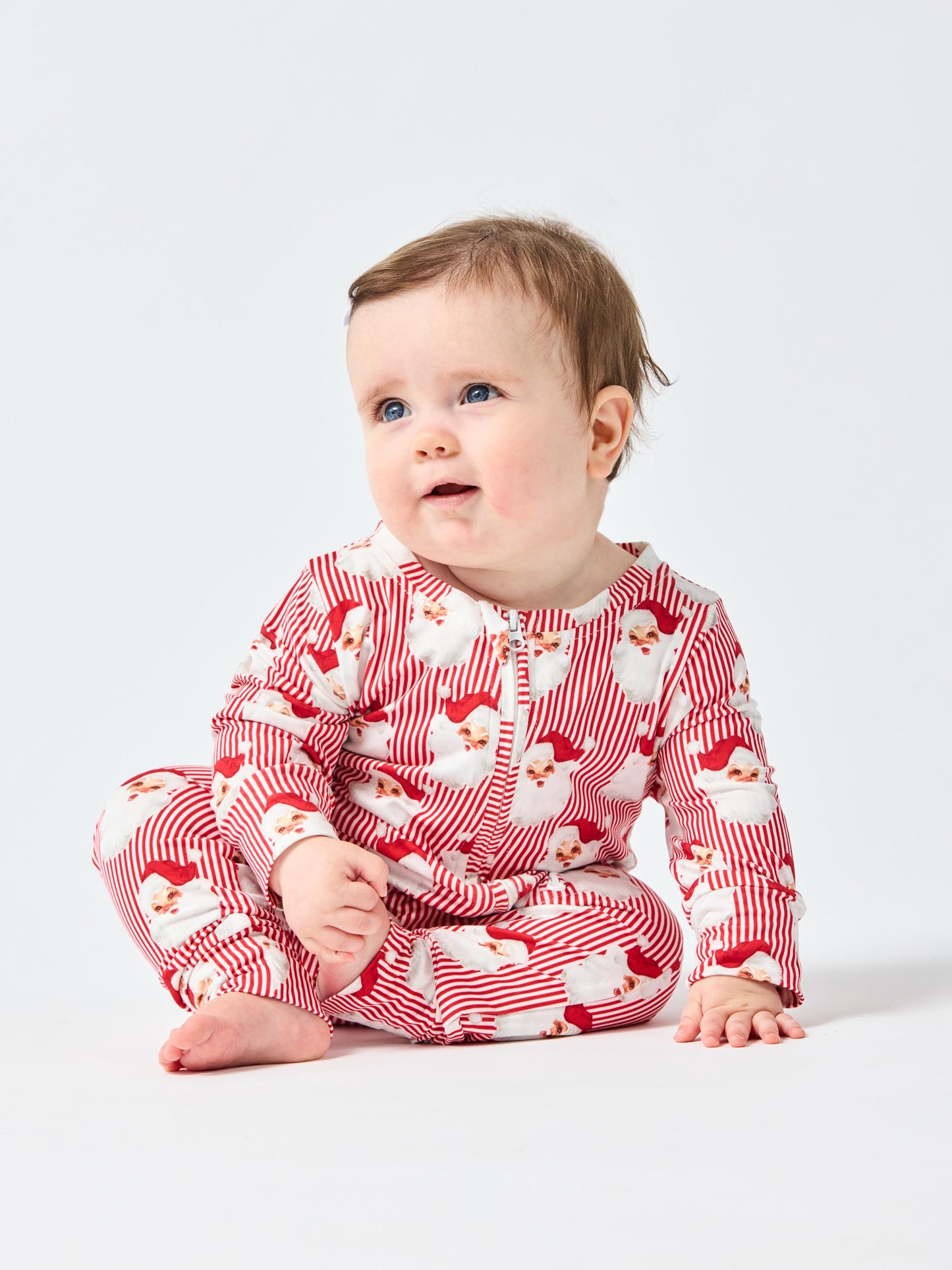 Santa Baby Red Pajamas, Baby-Adult Sizes